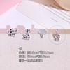 Venta Caliente en Xiaohongshu Acero de Titanio 316L Chapado en Cobre Nota Musical Guitarra Cactus Vaca Jirafa Aretes Piercing Hélice Hueso de la Oreja