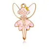 Hermoso Colgante de Aleación de Hada de las Flores Colorido Colgante para Llavero DIY Pulsera de Ángel Fresca Accesorios para Mujer Venta al por Mayor