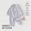 Body de Bebê Algodão Puro Jacquard Classe A Respirável Recém-Nascido Primavera/Outono Roupa Externa Unissex Pijama de Bebê Roupas de Casa