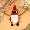 Capas de Faca e Garfo de Natal Transfronteiriças Novas, Bolsas de Faca e Garfo de Velho Sem Rosto, Capas de Talheres Rudolph, Decorações de Tampas de Garrafa de Vinho de Natal