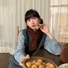 Bufanda Pequeña de Punto de Lana Pura Estilo Coreano de Alta Gama para Mujer, Protección Simple para el Cuello de Invierno, Bufanda Cálida para el Cuello, Prenda Exterior Decorativa, Moderna