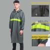 Capa de Chuva de Borracha com Tecido Tricotado, Modelo Longo para Adultos, Individual, à Prova de Tempestades, com Capuz, para Ciclismo, ao Ar Livre, Sem Costura, Resistente à Pressão, Específico para Ciclismo