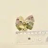 Acessórios diy do laço do Natal mini linho sino da árvore de Natal pendente decoração da caixa de presente