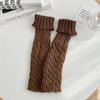 Calcetines para mujer con volantes de rizo retorcido, calcetines de otoño e invierno, color liso, estilo JK, calcetines de punto de lana japoneses, retro, venta al por mayor de fábrica