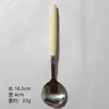 Colher de Pérola Colorida Colher de Aço Inoxidável com Cabo de Plástico Colher de Jantar Colher Doméstica Fofa Colher Pequena para Sopa Colher com Cabo Longo Colher Redonda