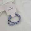 Dois Pacotes de Cordas de Cabelo Trançadas, Elásticos de Cabelo de Alta Elasticidade Coloridos como Doces, Elásticos de Cabelo, Borrachas, Estojos de Couro, Acessórios de Cabelo para Meninas