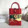 2024 Amazon ebay Bolsa para teléfono móvil coreana moda simple bolsa tejida bolso de hombro bolso tote de oso fábrica