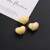 Cuentas Acrílicas de Corazón 3D Rayadas de Colores Caramelo Materiales y Accesorios para Cadena de Teléfono Móvil Hecha a Mano DIY