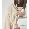Pantalones de pata ancha espiga 2025 Nuevo Primavera y Otoño Delgados Pantalones deportivos banana Petite Cintura alta Casual Pantalones deportivos