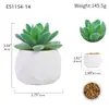 Simulação de plantio verde e vaso de cerâmica carnudo com diamantes. Simulação de vaso de cerâmica carnudo para decoração de casa. Super decoração.