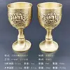 Puesto productos afilados copa de vino blanco antigua una o dos copas de vino copa de vino de bronce copa decorativa copa para licores ríos y lagos que fluyen