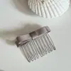 Pente Grampo de Cabelo com Laço de Cetim Novo Estilo Ferramenta de Penteado para Arrumar Fios Soltos Pente de Penteado Inserir Grampo de Pente Acessório de Cabelo