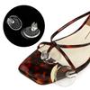 Almohadilla para el pie con clip redondo pequeño, antideslizante, almohadilla de GEL antidesgaste, puntera transparente, almohadilla delantera antidesgaste, viene con almohadilla adhesiva