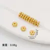 Retro Xizang Plata Dorado Copo de Nieve Espaciador Engranaje Espaciador con Cuentas DIY Hecho a Mano Perla Cristal Pulsera Collar Accesorios