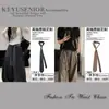 Cinturón de corbata a rayas vintage, bufanda de seda unisex, cadena de cintura versátil de nicho casual para pantalones, accesorio de bufanda para la cintura