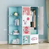 Guarda-Roupa Simples Moderno Infantil Desenho Animado Armário de Armazenamento Espesso para Crianças Guarda-Roupa de Bebê Guarda-Roupa de Plástico
