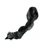Bufanda degradada de lunares plisada vintage para mujer, bufanda fina de seda artística desgastada, chal decorativo casual y atmosférico estilo coreano