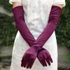 Guantes de Rendimiento para Cantante de Escenario Largo Pasarela Europea y Americana Guantes Sobre el Codo Vestido de Cena Retro Protección Solar Envío Directo