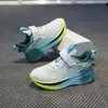 Zapatos Deportivos para Niños de Edad Media y Mayores, Parte Superior de Cuero, Regreso a Clases, Velcro, Zapatos para Correr, Ligeros, Resistentes al Desgaste, Protectores, Zapatos Versátiles para Correr