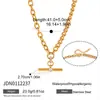 Collar para mujer estilo europeo y americano Wanxing, juego de collar con colgante de barra en T de circón de acero inoxidable chapado en oro de 18 quilates, estilo clásico, venta al por mayor transfronteriza