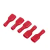 FDFD1.25-250 terminal de empalme hembra totalmente aislado rojo 6.3 Terminal de resorte PVC nariz de conexión