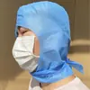 Gorro de Espacio Desechable No Tejido Fábrica Sombrero a Prueba de Polvo Cubre Cabeza Completa Casco de Cabeza Higiene Alimentaria Gorro Aeroespacial