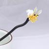 Horquilla de ébano estilo antiguo palillos osmanthus Horquilla de madera de conejo ropa Han tocado ropa de té recogido horquilla de madera cheongsam accesorios para el cabello para mujeres