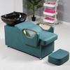 Cama de Lavado Semi-Reclinable al por Mayor para Salones de Belleza, Cama para Cortar y Lavar el Cabello, Sillón de Lavado para Salón de Belleza, Cama de Terapia Capilar con Masaje