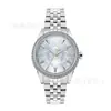 Reloj del Mismo Modelo de la Emperatriz Viuda, Reloj para Mujer Transmitido en Vivo por Tiktok, Reloj de la Emperatriz Viuda para Mujeres, Azul Repujado, Azul Hielo, Luz de Luna Blanca, Hueso de Serpiente