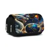 Estuche para Bolígrafos Flip de Doble Capa con Diseño de Dragón de Gran Capacidad para Estudiantes Impresión 3D Estuche para Lápices DIY Dropshipping