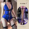 Lencería Sexy, Mono Sexy con Entrepierna Abierta, Uniforme de Conejita Pure Desire Cos, Traje de Oficial de Policía Tentación Qqny