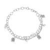 Pulsera para hombre con amuleto de la suerte cuadrado, moderna, de lujo ligero, pulsera envolvente de alta gama, accesorio hip-hop simple de nicho para mujer