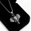 Colgante de Elefante de Acero Fundido Más Vendido de Amazon, Accesorio Unisex Simple y Elegante, Colgante de Animal Hip-Hop, Transfronterizo