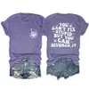 No Puedes Arreglar la Estupidez Camiseta Básica Redonda de Calavera con Mano Divertida para Mujer Manga Corta Holgada