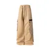 Pantalones de trabajo OLA talla europea transfronteriza, nuevos pantalones casuales de pierna ancha recta de estilo americano moderno para hombre, primavera y otoño