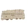 Amazon WISH e-commerce hot push educacional infantil urso de madeira borboleta flor embrião branco lascas de madeira pintadas