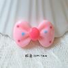 Dulces y encantadores pequeños accesorios de resina con lazo para el cabello para niños, material de pinza para el cabello de cuerda grande, directo de fábrica