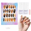 24 Peças de Unhas Postiças Usáveis para Adultos Produtos Acabados Transfronteiriços Patches de Manicure de Alta Qualidade Manicure Amêndoa Removível Atacado