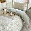 Conjunto de cama de três peças para dormitório de estudante universitário, lençóis e fronha de algodão puro, conjunto para cama de solteiro, adequado para todas as estações, novo modelo 2026