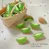 Cuentas acrílicas simuladas en forma de manzana, cuentas de frutas, pulsera, cuentas para ensartar DIY, cadena para teléfono, charm para bolso y accesorio