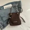 Bolsa Transversal Design de Nicho Bolsa de Ombro Fashion Versátil Corrente Cordão Bolsa Tote Bolsa de Ombro Chique Bolsa de Mão para o Dia a Dia