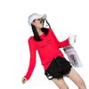 Venta al por mayor 2025 Otoño Nuevo Estilo Coreano Versátil Suelto Camiseta Base Yeah Estampado de Corazón Estudiante Camiseta de Manga Larga para Mujer