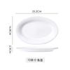 Plato de pescado de cerámica creativa, plato de pescado al vapor blanco puro para el hogar, plato con forma de plato, vajilla de hotel, venta al por mayor