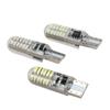 Carro Flash LED pequena luz T10 3014 24SMD largura luz T10 W5W cristal silicone luz placa luz