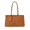 Bolsa Tote Retrô Simples para o Trabalho para Mulheres 2025 Inverno Nova Tendência Grande Capacidade Elegante Leve Luxo Ombro Axila