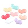 Accesorios para el Cabello de Pegamento Cremoso en Forma de Corazón, Accesorios de Resina Macarrón, Accesorios para Fundas de Teléfono Infantiles, Materiales para Pasadores de Pelo en Forma de Corazón