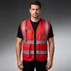 Coletes refletivos para canteiros de obras, projetos de construção chineses, roupas refletivas de segurança, impressão de logotipo personalizado, uniformes de trabalho