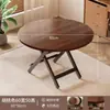 Mesa plegable, mesa de comedor, adecuada para apartamentos pequeños, mesa plegable para propiedades de alquiler, mesa exterior portátil, mesa redonda para puestos de mercado