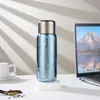 Taza de Té Termo de Titanio Puro Erma con Separación de Té y Agua, Adecuada para Oficina y Uso al Aire Libre, Portátil, con Pantalla de Temperatura, Taza de Infusión de Té de Gran Capacidad