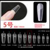 Suplemento para nail art número fosco não gravado lixado usado na mão peça de unha número único ultrafina sem costura 50 na caixa extensão de unha